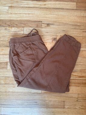 Old Navy Linen Blend Barrel Cargo Pant